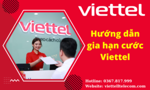 Hướng dẫn gia hạn cước Viettel